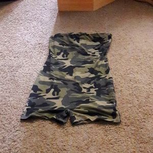 ❤ Army Fatigue Cargo shorts 1 pieces bantu top